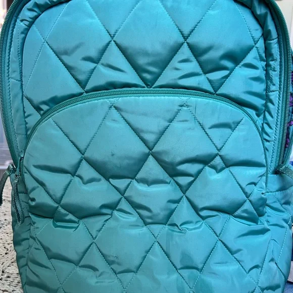 Vera Bradley | Bags | Quilted Teal Backpack | Poshmark display picture 3